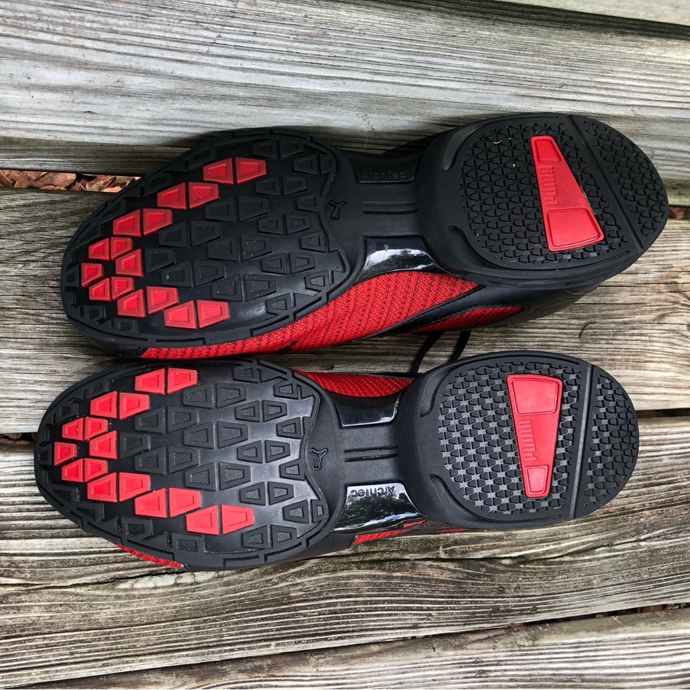 Puma men’s Tazon 6 Ridge sneakers black/red 12 - Picture 3 of 3